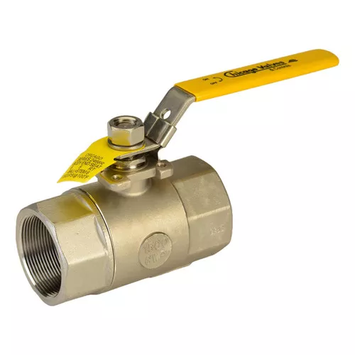 Chicago Valves 2466K015 1 1/2 in. Stainless Steel Ball Valve - Threaded, 1500 PSI