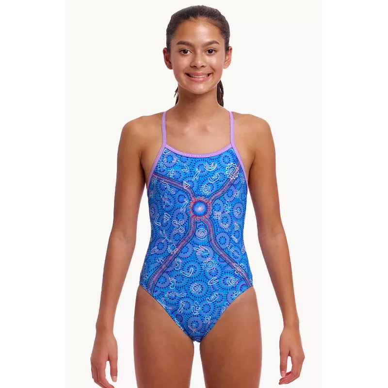 Girls Sea Dreams Single Strap One Piece